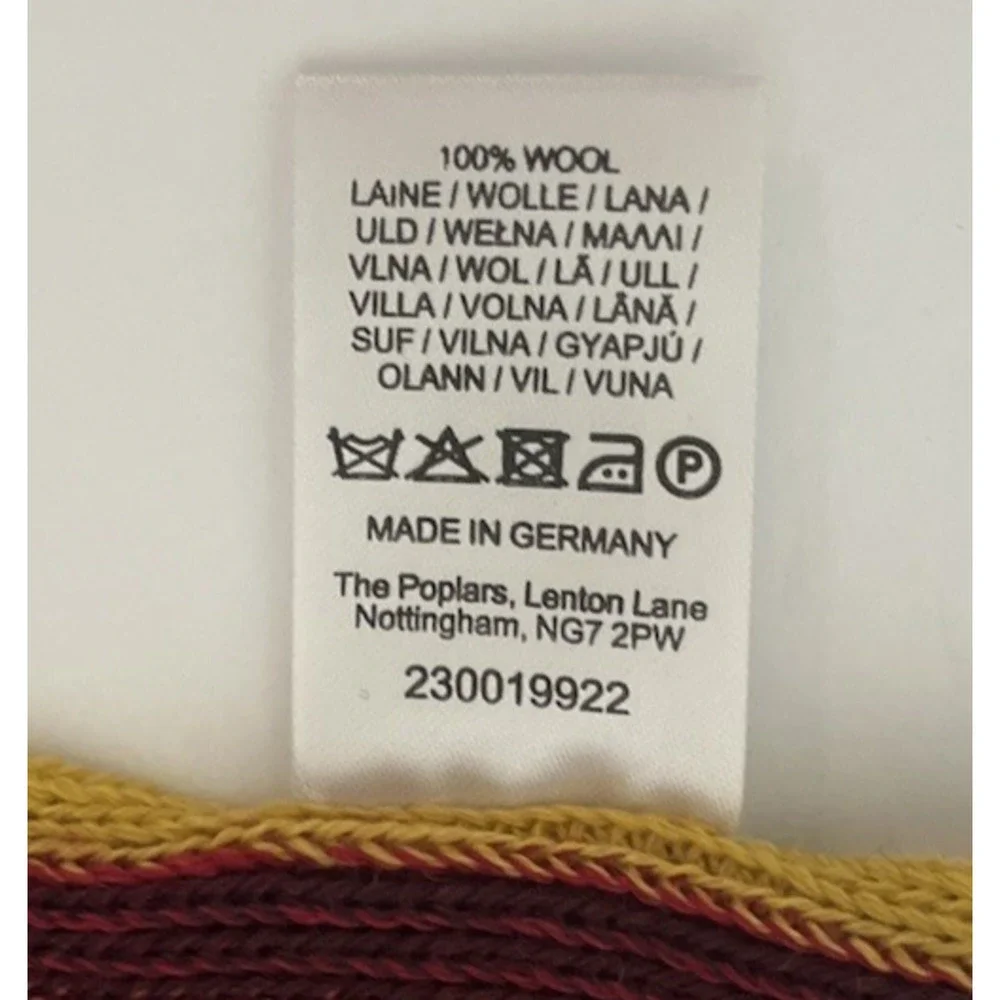 PAUL SMITH MENS 100% WOOL COLORFUL SCARF66